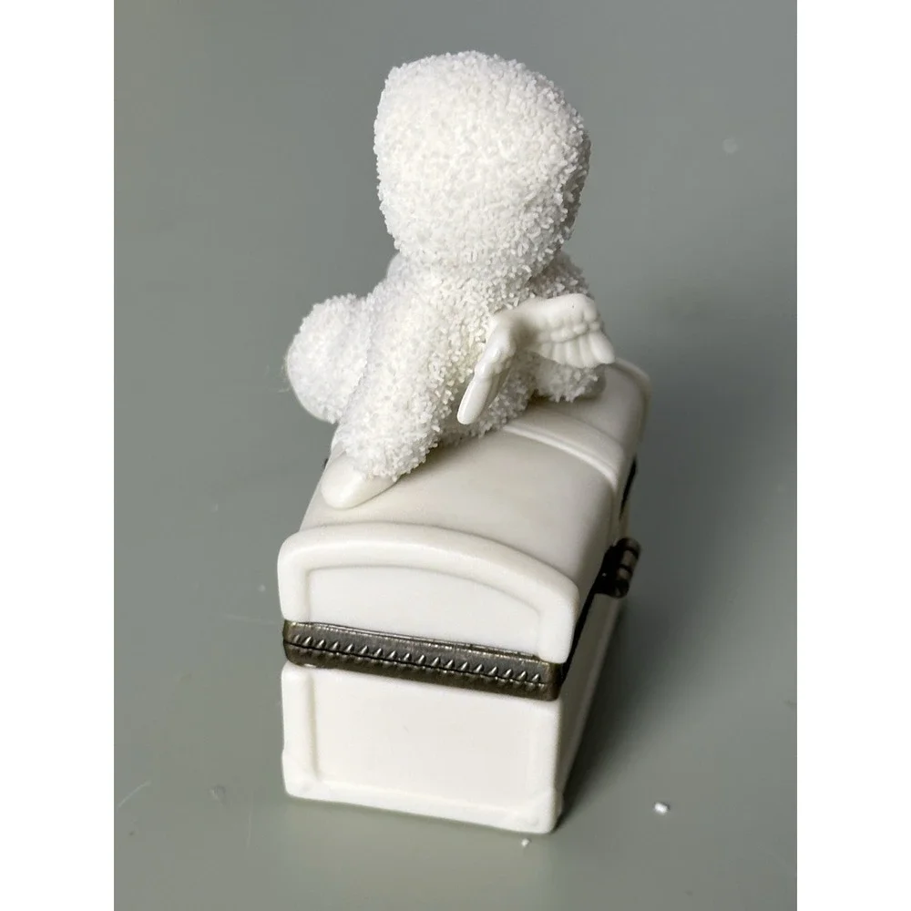 Vtg Dept. 56 Snowbabies Royal Treasures‎ November Birthstone Hinged Trinket Box